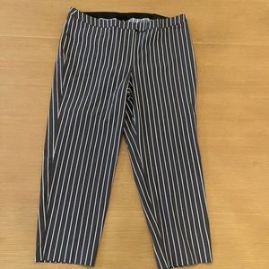 Lane Bryant Striped The Madison Ankle Pants New